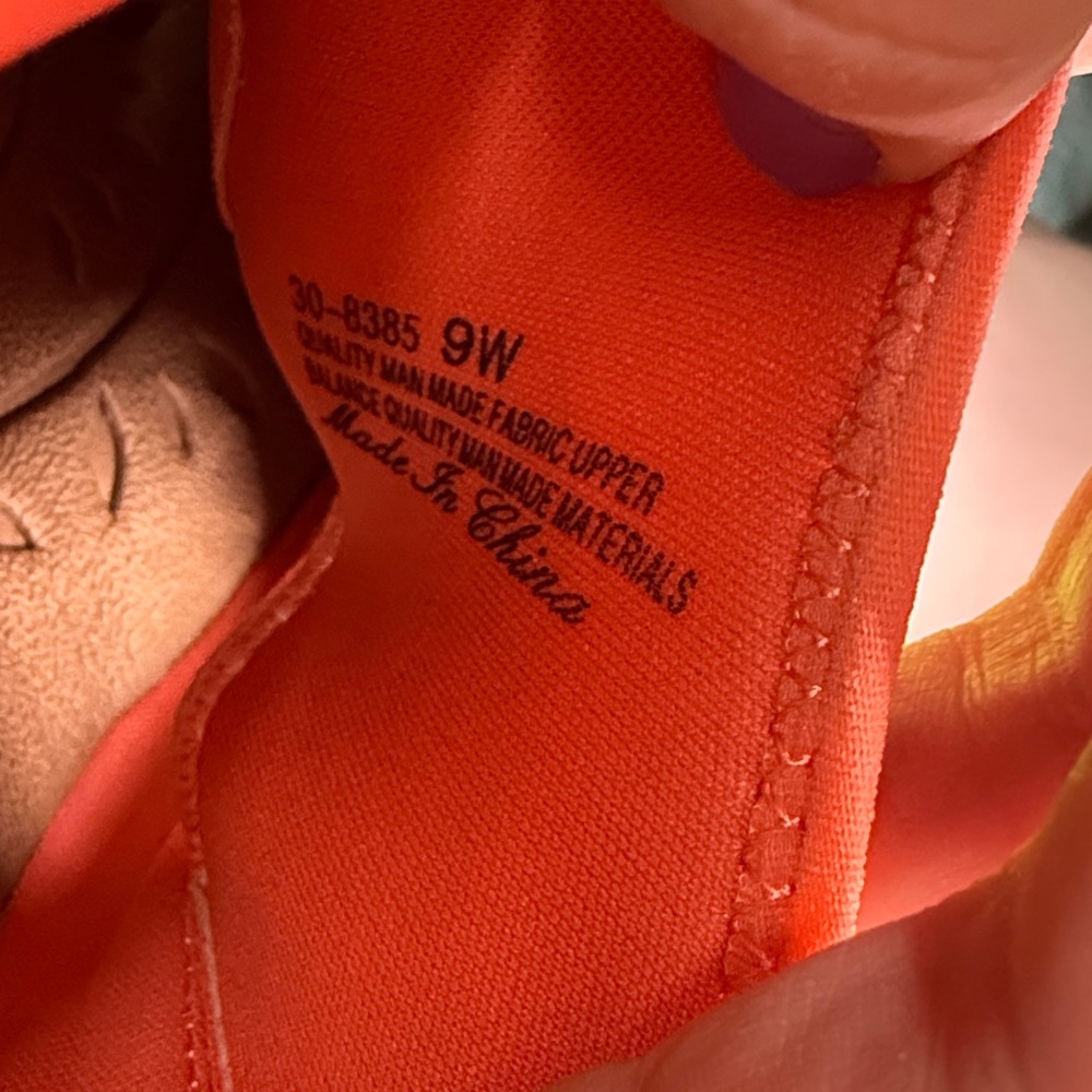 SoLite Easy Street Sandal Wedges Coral Summer Shoes Womens 9W 9 Wide - Picture 9 of 13